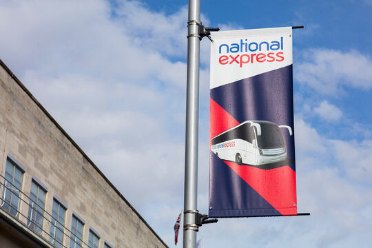 National Express Coaches Pick Up And Drop Off Point, Station Road, Nottingham, Nottinghamshire, UK - 3rd April 2018