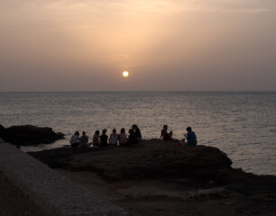
Sunsets are always spectacular, sometimes people gather to see them