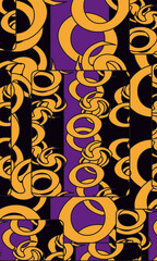 The reverse side of the tarot card with an abstract pattern