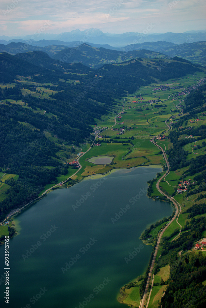 Wall mural Alpenlandschaft in Süddeutschland 28.8.2020