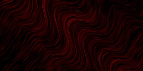 Dark Orange vector background with lines.