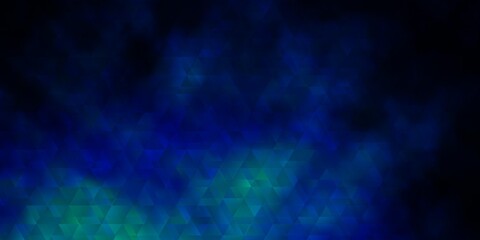 Obraz premium Dark BLUE vector template with lines, triangles.