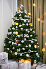 Christmas tree in the interior