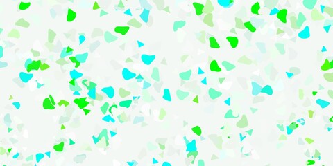 Light green vector template with abstract forms.