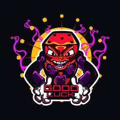 illustration of a dj with headphones