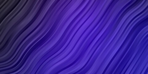 Dark Purple vector backdrop with bent lines.