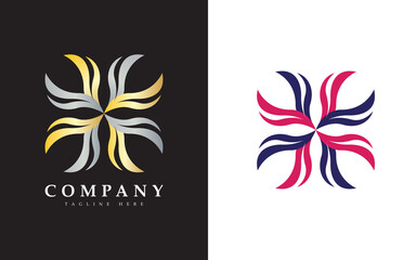 Letter H logo. Gold Letter Design Vector with Golden Luxury Colors and Monogram Design. Letter H with style luxuryous isolated on Double Background. Flat Vector Logo Design Template Element.