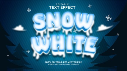 Snow White Text Effect