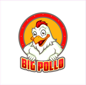 Character Design For Bussines Mascot Logo Big Pollo Fit Muscle  Food