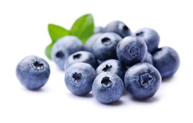 Bilberry with leaves