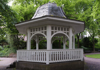 Pavillon im Stadtgarten Radolf Zell im Frühjahr 2020