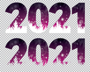 ANNÉE 2021 POUR CARTES DE VOEUX