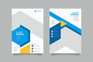 Creative and Clean abstract Business vector template for Brochure design, cover modern layout, poster, flyer in A4 for using personal or marketing purposes	
