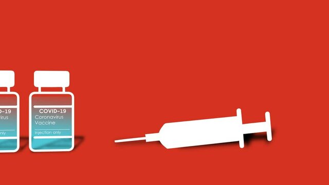Animation video created in motion graphic on the new corona virus vaccine.