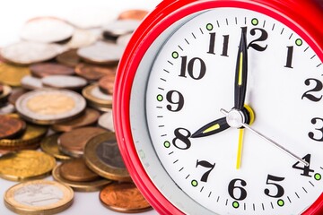 Alarm Clock with Coins