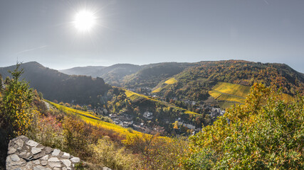 Vallée de la Moselle allemande en automne