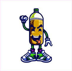 character design soda vector illustration
