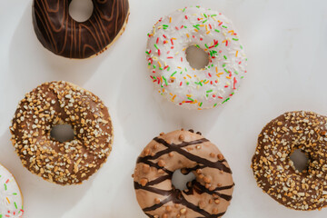 donuts with chocolate
