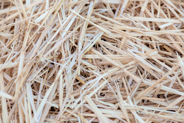 A beveled straw. Close-up. Background