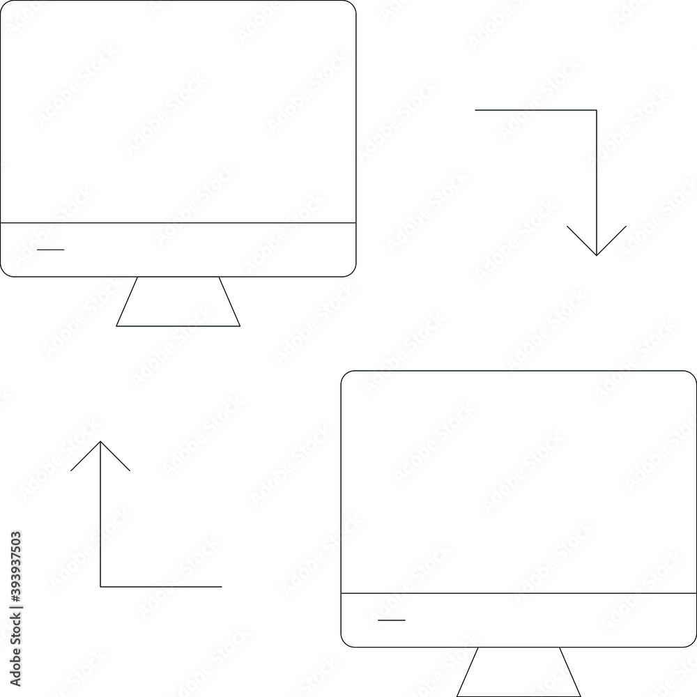 Poster business & technology line for file sharing and transfer