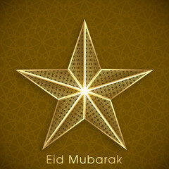 Illustration of Eid Mubarak for the celebration of Muslim community festival.