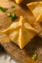 Homemade Fried Crab Rangoon Wontons