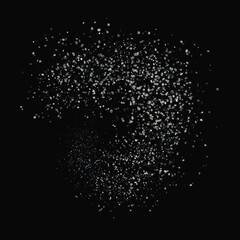 Silver Confetti Background Snow Texture