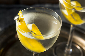 Boozy Lemon Dry Gin Martini
