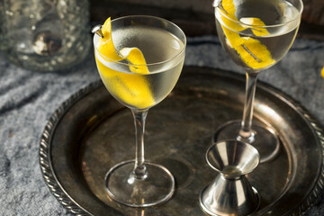 Boozy Lemon Dry Gin Martini