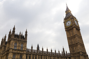 Fototapeta na wymiar houses of parliament city, Big Ben, London