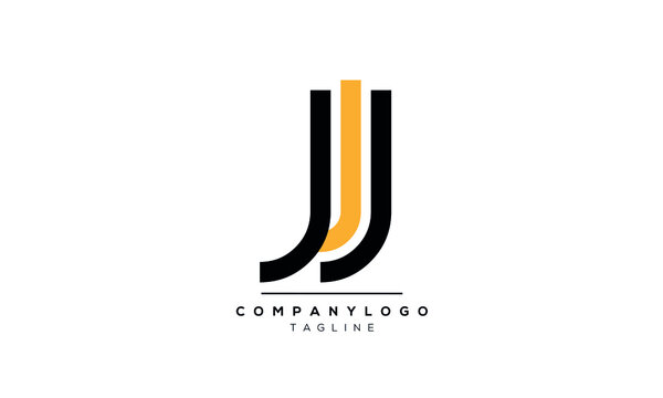 Alphabet letters Initials Monogram logo JJJ,JJ
