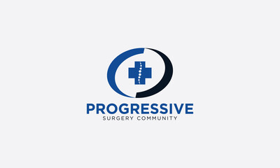 Fototapeta premium Progressive Surgery Community Center Logo