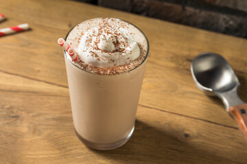 Homemade Chocolate Ice Cream Milkshake