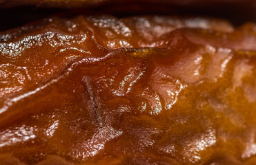 dried date macro view from the surface