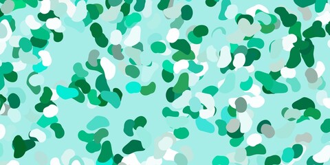 Light green vector pattern with abstract shapes.