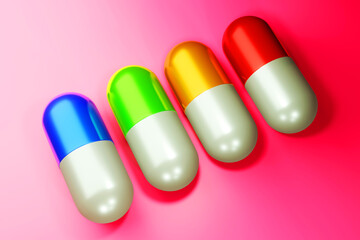 Pharmaceutical Capsules Illustration