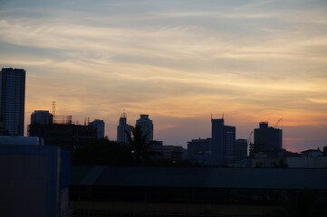 Manila Sunset on top of a commercial building