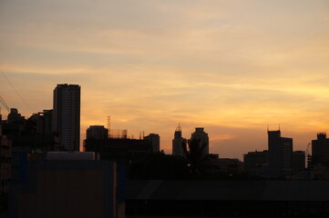 Manila Sunset on top of a commercial building