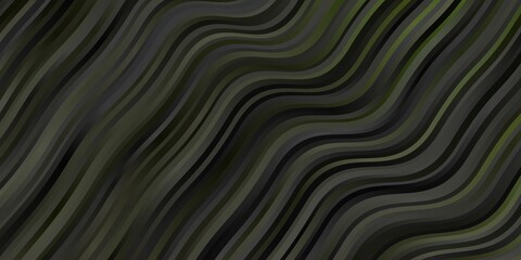 Dark Green, Yellow vector template with lines.