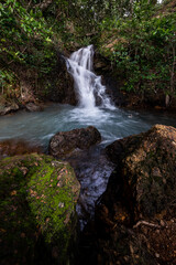 Small waterfall in Ko Libong, Trang, Thailand - 393956342