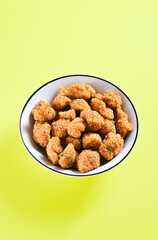 Crispy fried breaded chicken bites