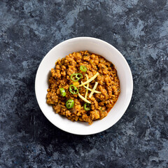 Keema curry in bowl