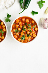 Indian style roasted chickpeas