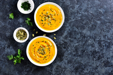 Pumpkin puree in bowl