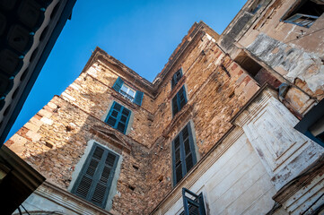 Old houses in the central part of Tunis.