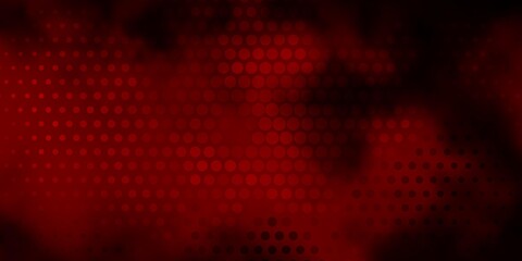 Dark Red vector background with spots.