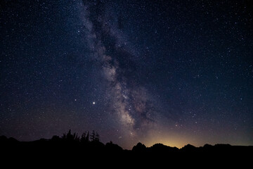 Milky way Galaxy starry night