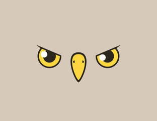 Bird face illustration