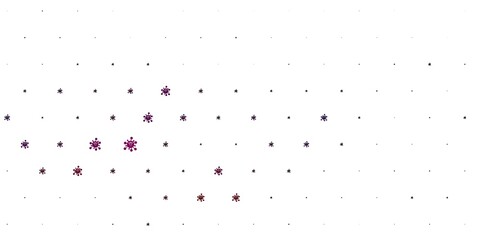 Light Pink, Red vector pattern with coronavirus elements.