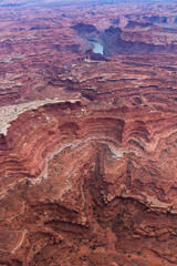 Aerial View, Canyonlands National Park, Utah, Usa, America